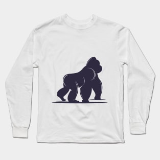 gorilla vector Long Sleeve T-Shirt